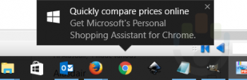 Microsoft рекламирует расширение для Chrome в Windows 10