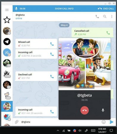 В ПК-версии Telegram заработали голосовые звонки